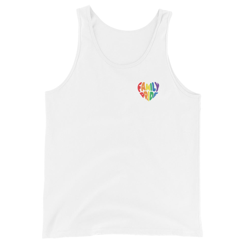 Family Pride Heart Tank (Double-Sided Print)
