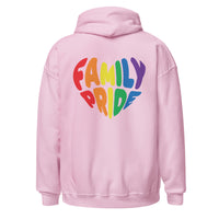 Family Pride Heart Hoodie (Double-Sided Print)