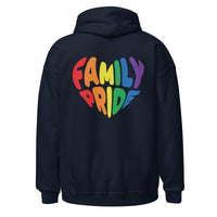 Family Pride Heart Hoodie (Double-Sided Print)