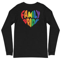 Family Pride Heart Longsleeve Tee (Double-Sided Print)