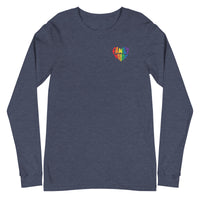 Family Pride Heart Longsleeve Tee (Double-Sided Print)
