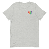 Family Pride Heart Adult Tee (Double Sided Print)