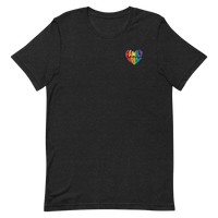 Family Pride Heart Adult Tee (Double Sided Print)
