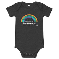 My Uncle is Fabulous Baby Onesie