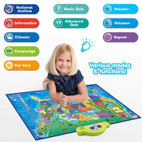 BEST LEARNING i-Poster My USA Interactive Map - Educational Talking Toy for Kids of Ages 5 to 12 Years