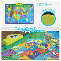 BEST LEARNING i-Poster My USA Interactive Map - Educational Talking Toy for Kids of Ages 5 to 12 Years