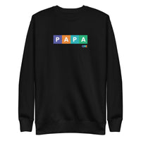 PAPA Color Block Crewneck Sweatshirt