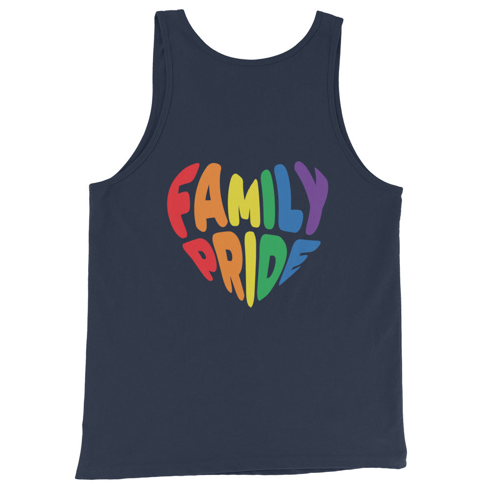 Family Pride Heart Tank (Double-Sided Print)