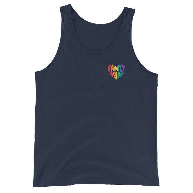 Family Pride Heart Tank (Double-Sided Print)
