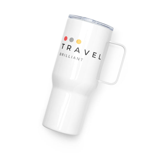 Travel mug with a handle