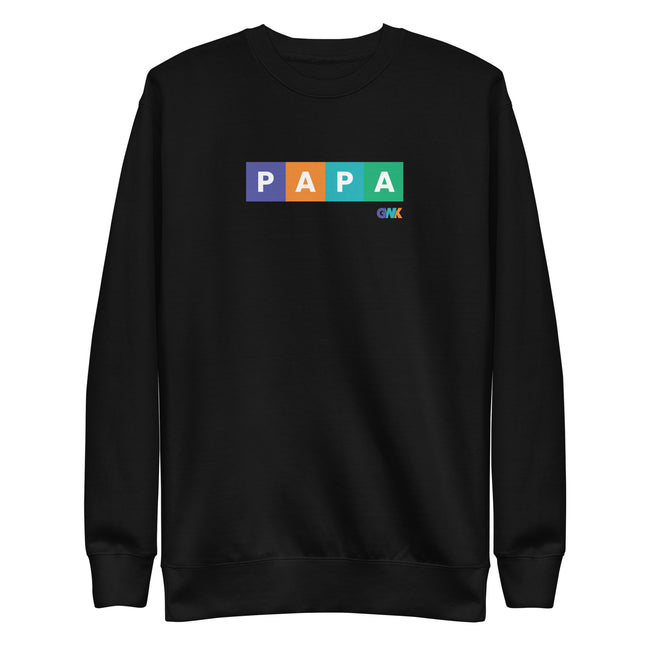 PAPA Color Block Crewneck Sweatshirt