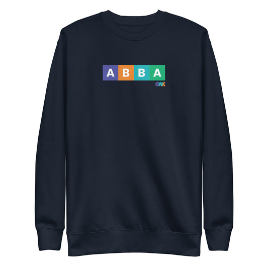 ABBA Color Block Crewneck Sweatshirt