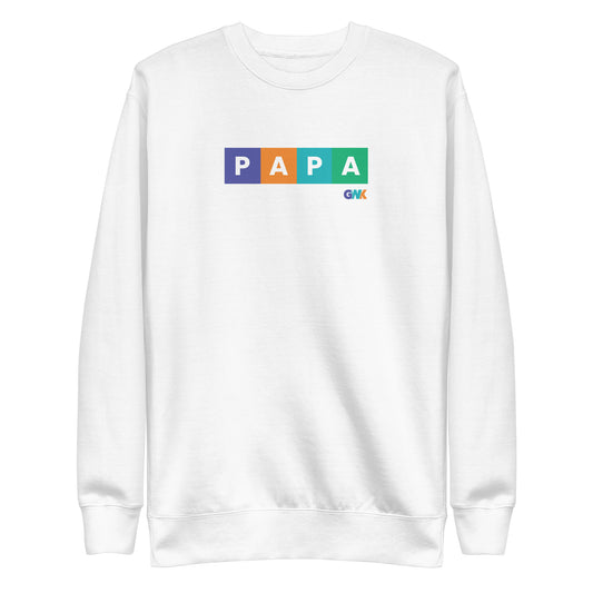 PAPA Color Block Crewneck Sweatshirt